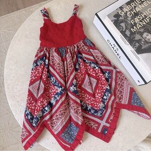 Blueberi Blvd Bandana‎ Hankerchief Hem Sundress 4T
